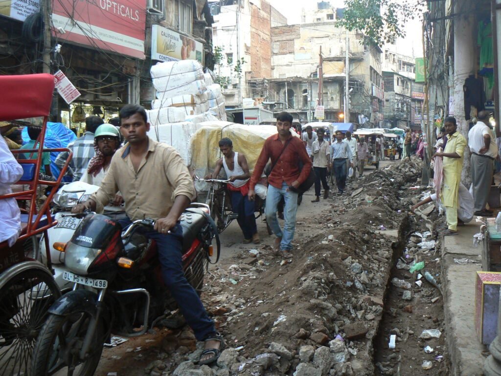 Old Delhi street view