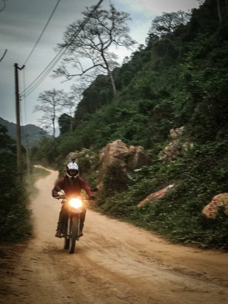 Off-road riding Laos