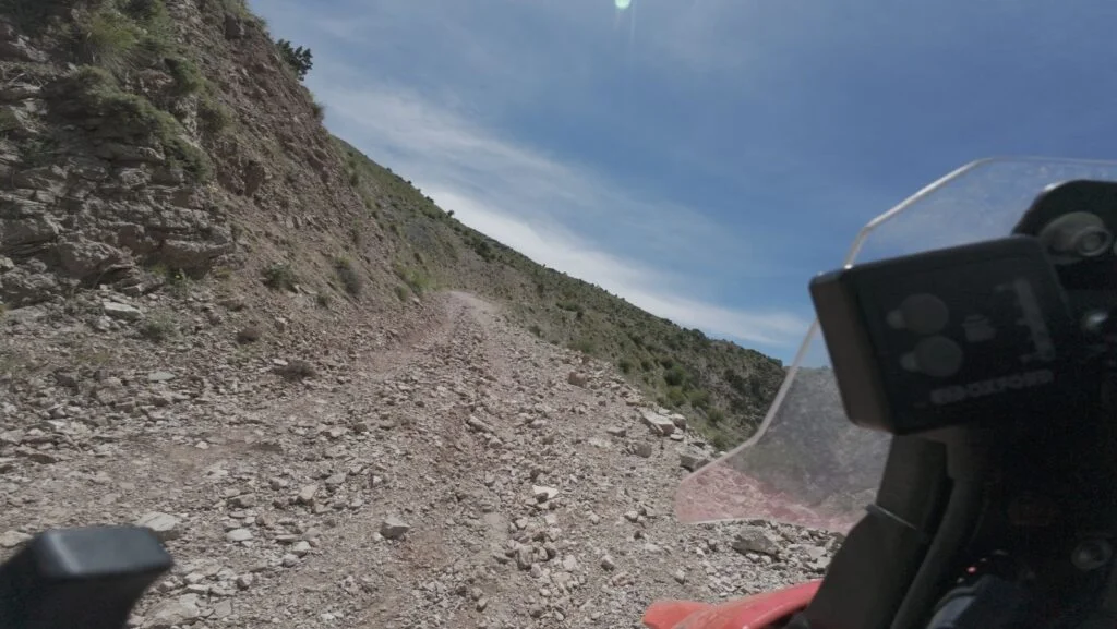Views of the Trans Euro Trail just above Patras, Greece
